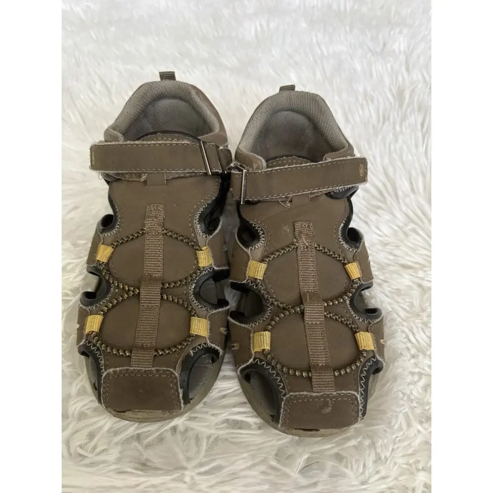 Stride Rite 360 Little Boys 12 Classic Brown Fisherman Style Sandals. Grt Qual